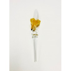 Glass Dab Straw Banana 6" F899