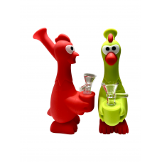 Silicone Water Pipe 7" Chicken