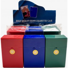 Plastic Cigarette Case Solid Color 12ct