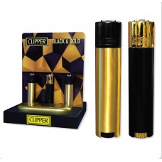 Clipper Lighter Metal CP11 - Black & Gold 