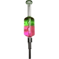 NC 14mm Kit Screw on Tip 8" 2-Color Glycerin (F1238)