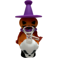 Silicone Water Pipe Pumpkin 6" 