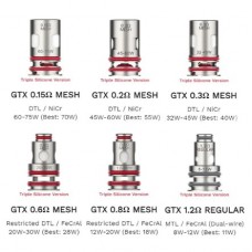 VAPORESSO GTX REPLACEMENT COIL - 5 PACK