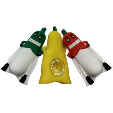 Silicone Hand Pipe 4" Banana 