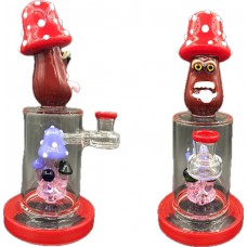 Water Pipe F4095 W/Bowl Mushroom Tree Design