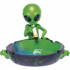 Fujima Green Alien Polystone Ashtray